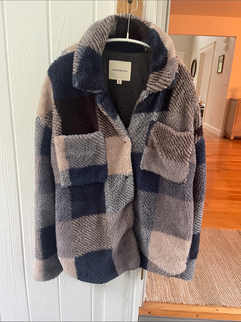 Thread & Supply Patchwork Teddy Jacket